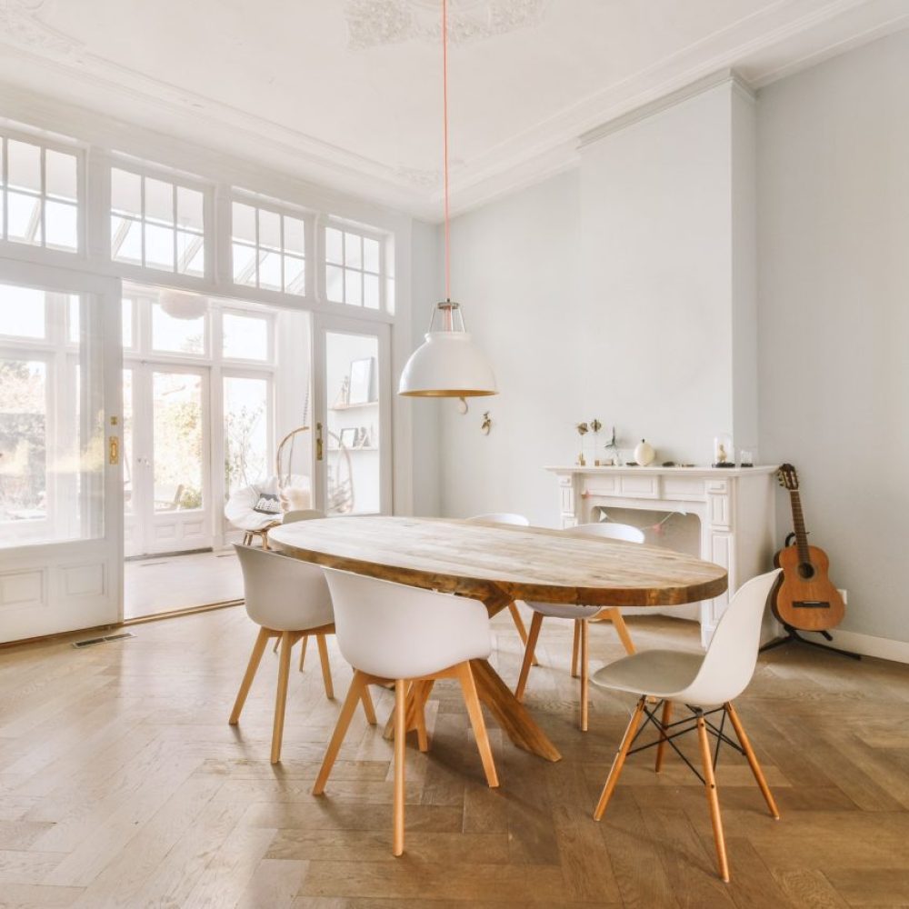 interior design of a dining room